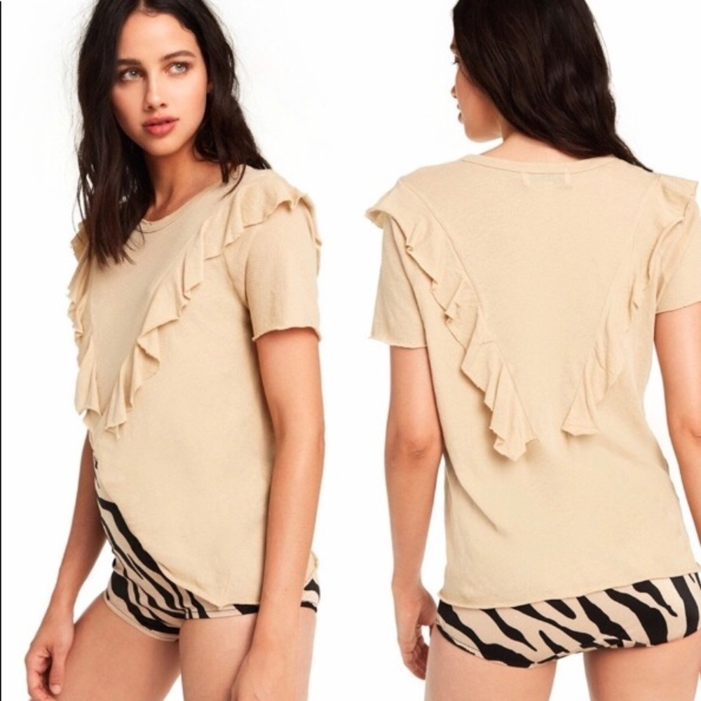 Wildfox Luciene Ruffle Top